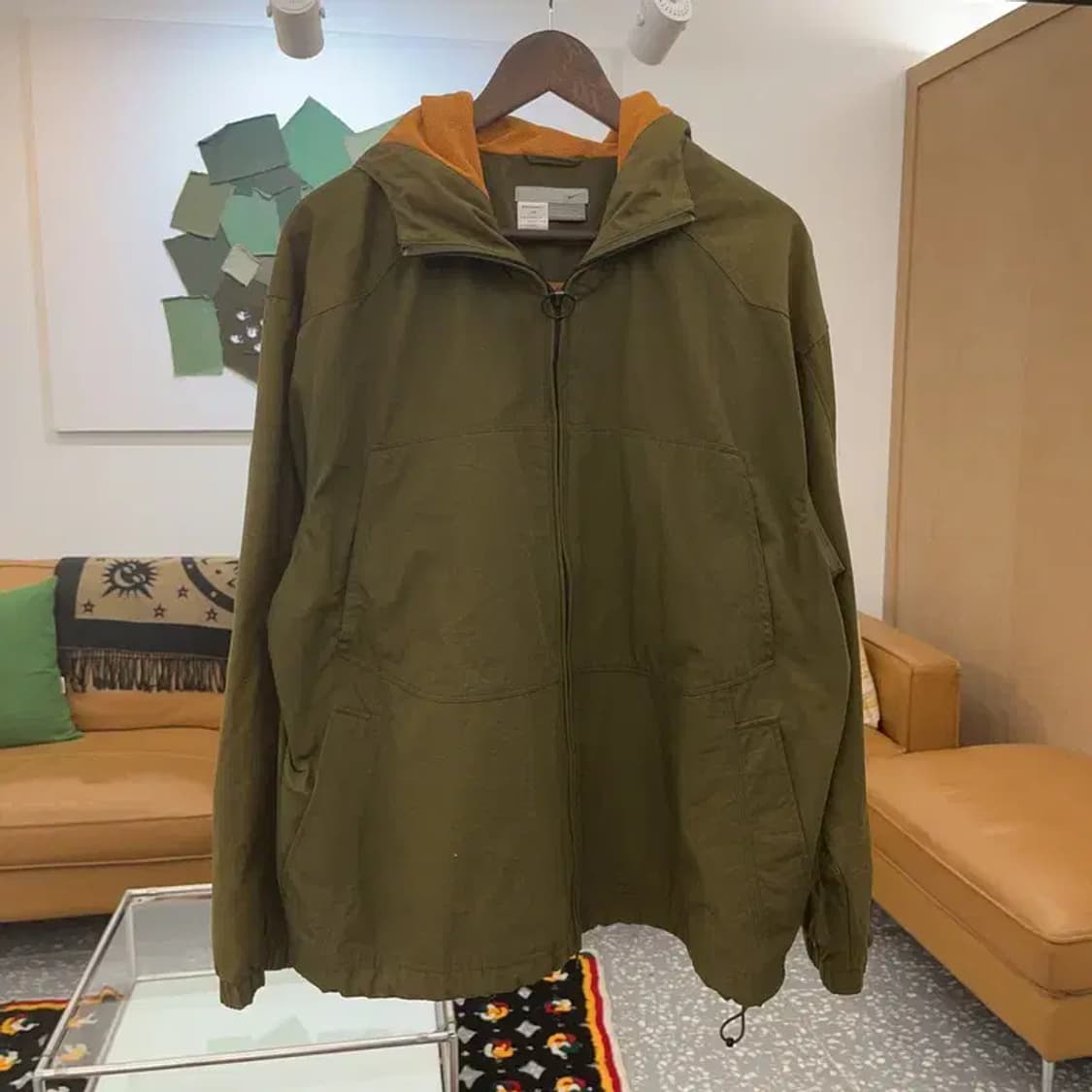 나이키 올드스쿨 고프코어 카키 바람막이 자켓 100 C06658 상품이미지3