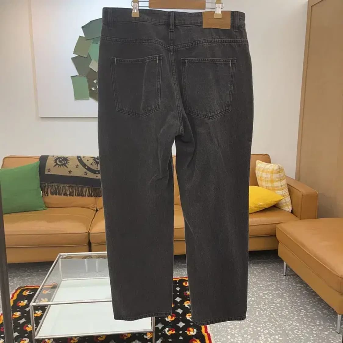 디스이즈네버댓 베이직 모던룩 와이드 흑청 데님팬츠 L C06674 상품이미지4