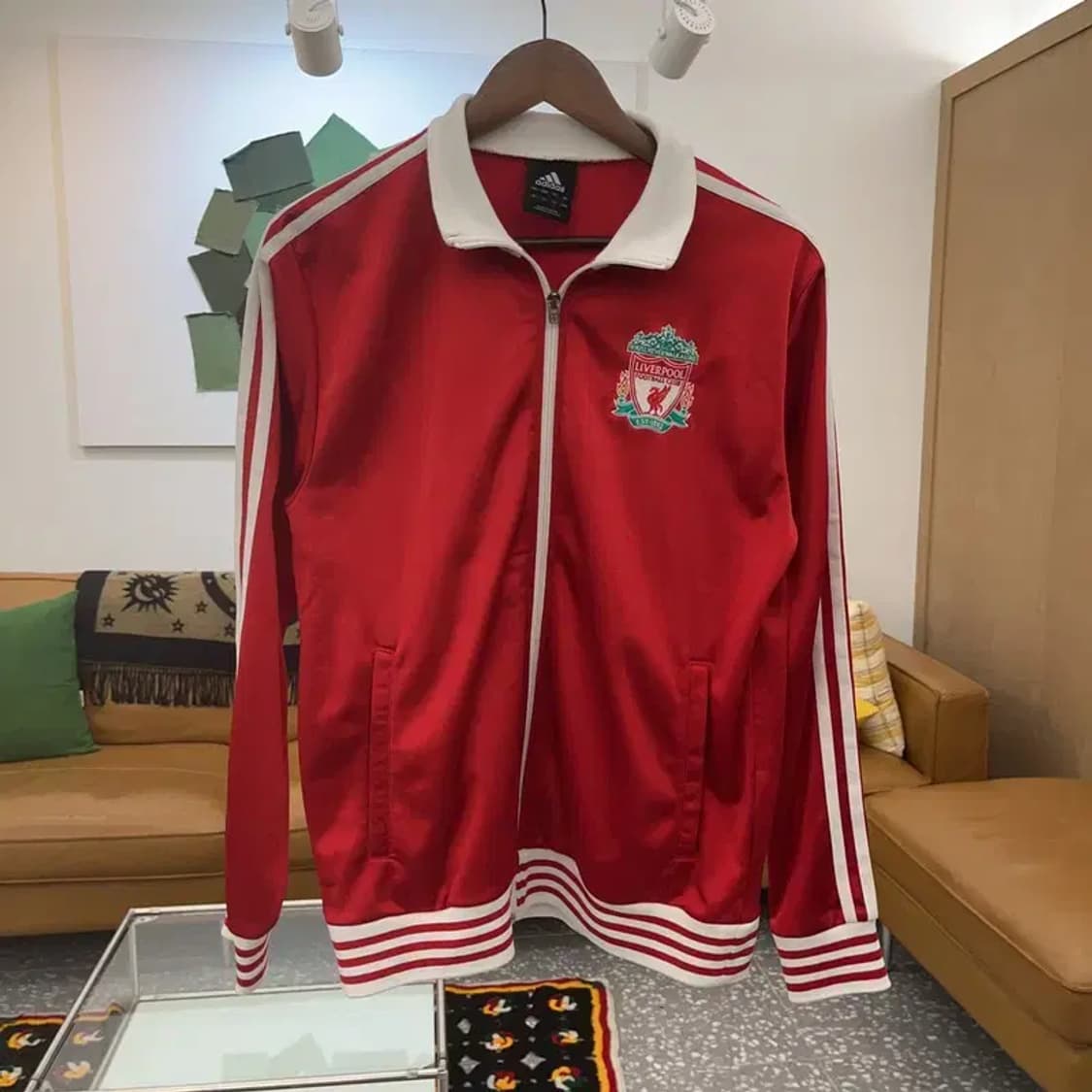 아디다스 희귀 리버풀 축구 트랙탑 져지 집업 L C06651 상품이미지3