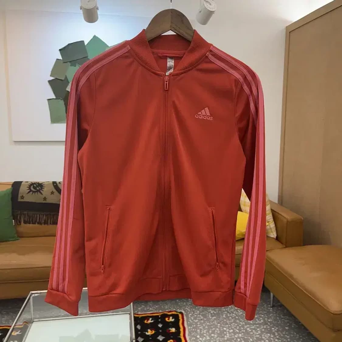 아디다스 90's 빈티지 Y2K 오렌지핑크 져지 집업 M C06652 상품이미지2