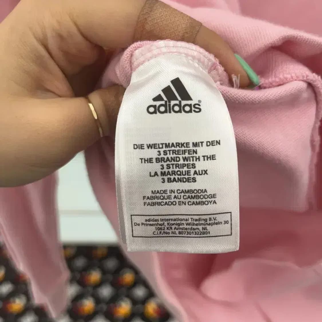 아디다스 대장급 발레코어 딸기우유 핑크 져지 집업 M C06657 상품이미지6