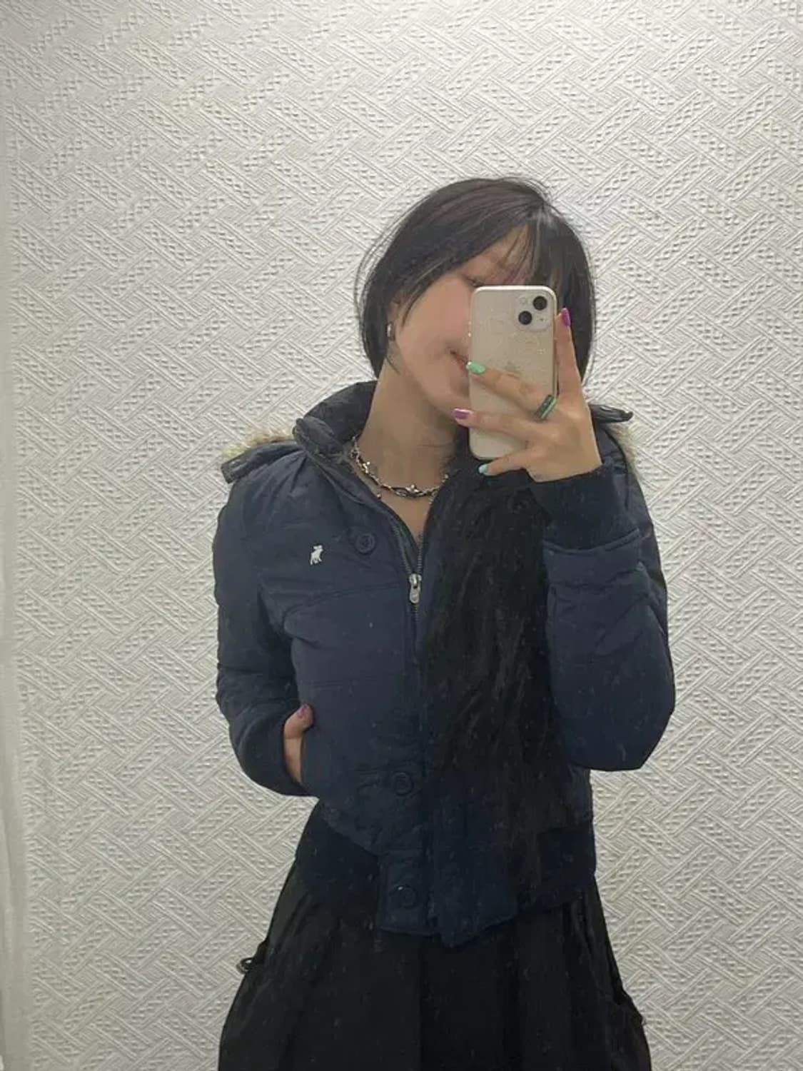 DESTROYED 올드스쿨 빈티지 00's 숏 패딩 L C06678 상품이미지1