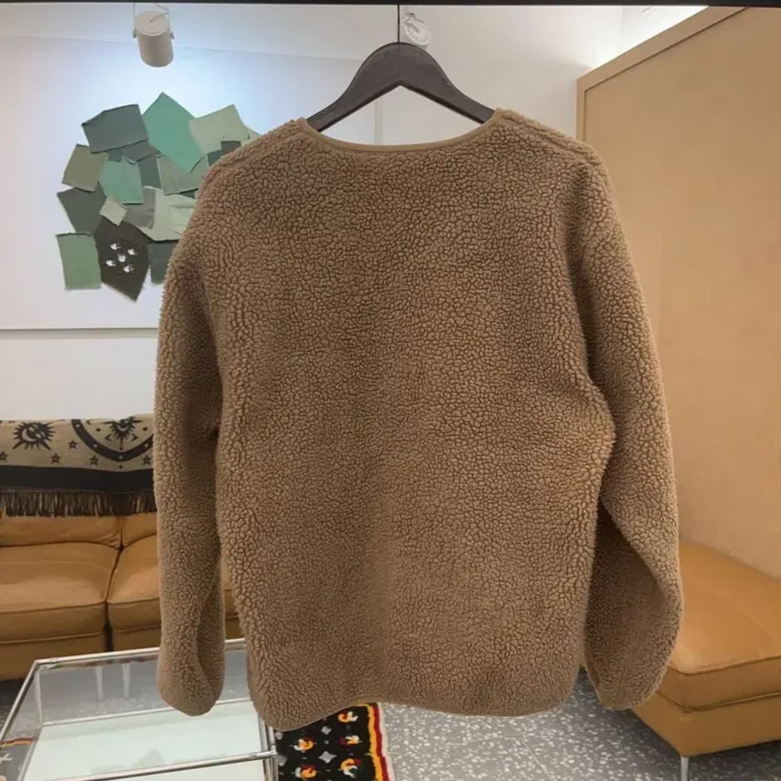 유니클로 U 브이넥 여리 양털 플리스 자켓 L C06680 상품이미지4