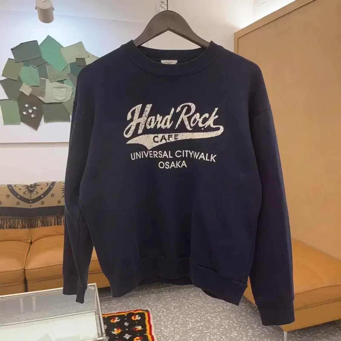 하드락카페 올드스쿨 빈티지무드 맨투맨 스웻셔츠 M C06682 상품이미지3