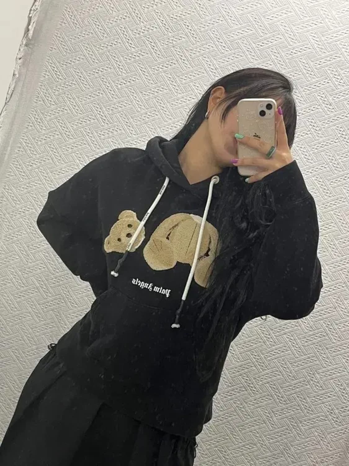 팜엔젤스 희귀 유니크 베어 로고 후드티 S C06689 상품이미지1