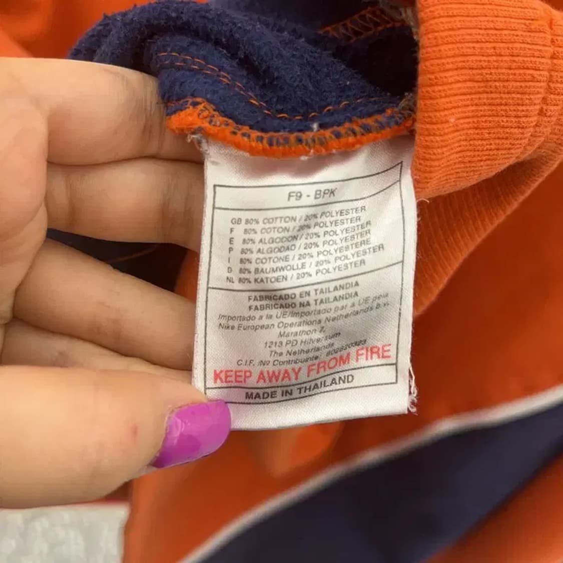 나이키 베스킷볼 90's 빈티지 오렌지 오버핏 롱슬리브 XL C06692 상품이미지6