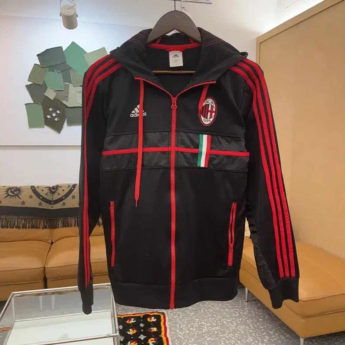 아디다스 ACM AC밀란 축구 트랙탑 져지 집업 90 C06693 상품이미지3