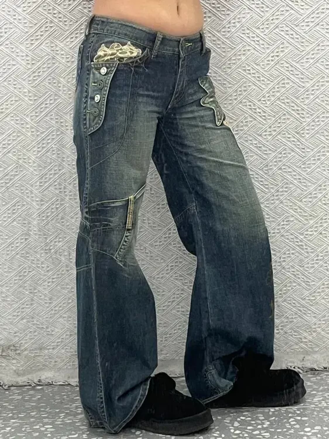 빈티지 올드스쿨 90's 오리엔탈 데님팬츠 26인치 C06713 상품이미지1