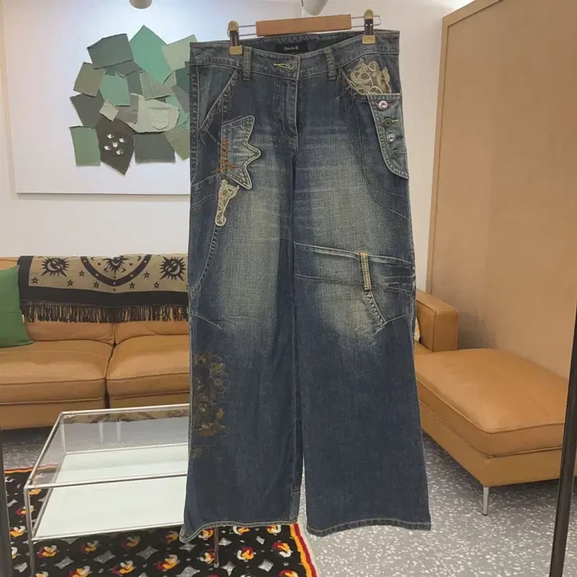 빈티지 올드스쿨 90's 오리엔탈 데님팬츠 26인치 C06713 상품이미지3