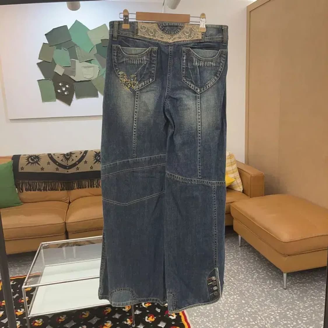 빈티지 올드스쿨 90's 오리엔탈 데님팬츠 26인치 C06713 상품이미지4
