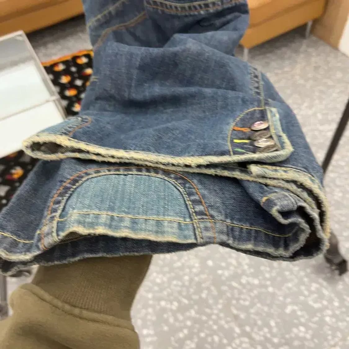 빈티지 올드스쿨 90's 오리엔탈 데님팬츠 26인치 C06713 상품이미지6
