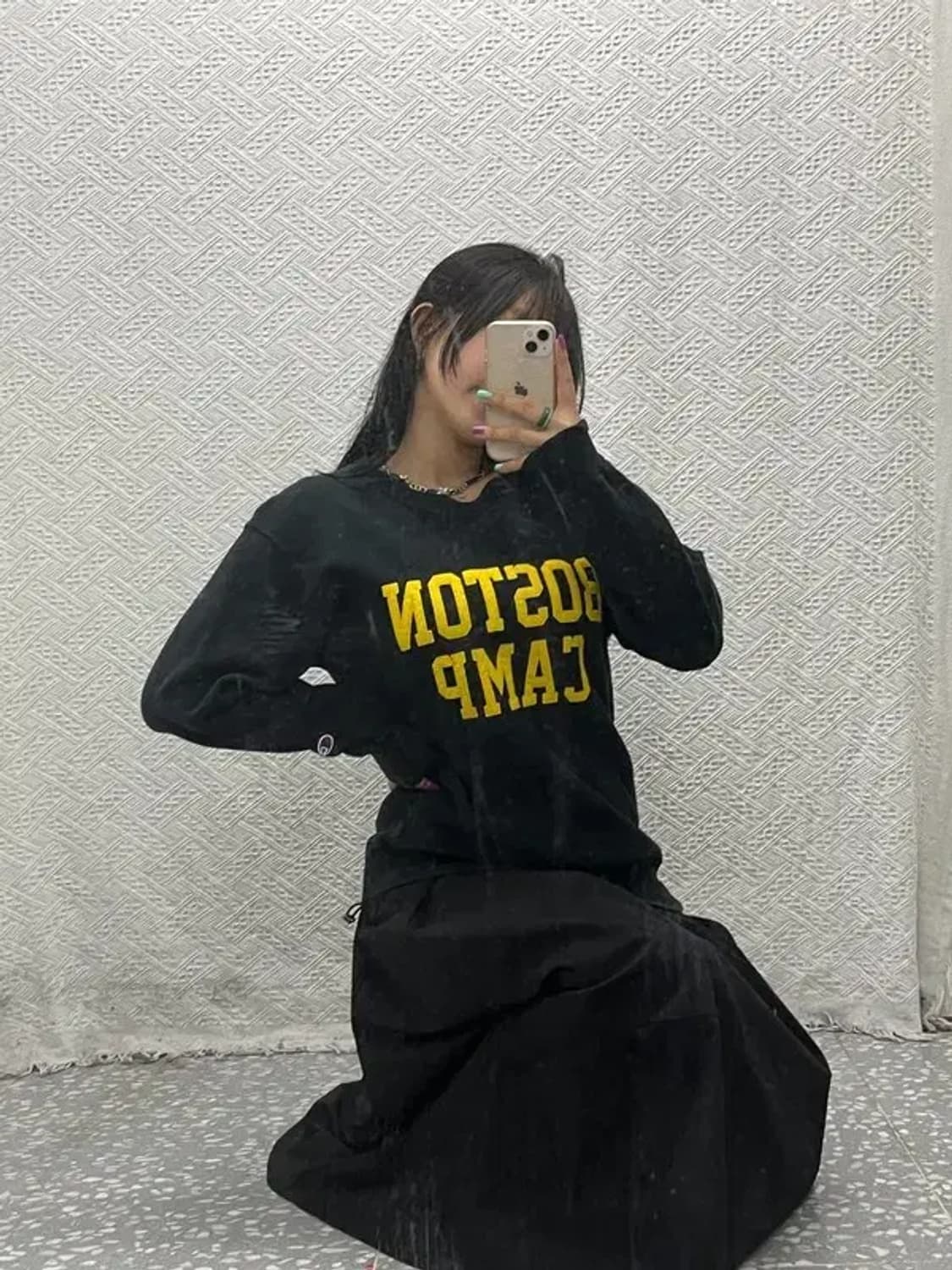 챔피온 리버스위브 보스턴캠프 레터링 맨투맨 스웻셔츠  M C06704 상품이미지2