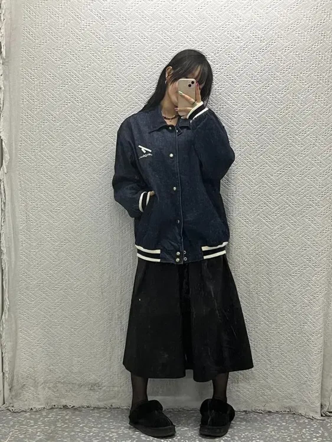 칼 카니 올드스쿨 힙합 데님 바시티 자켓 M C06686 상품이미지2