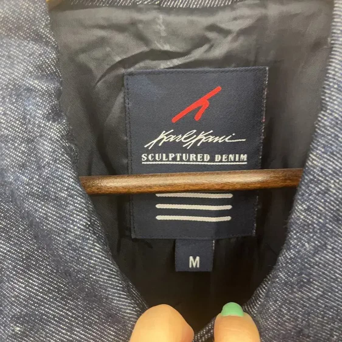 칼 카니 올드스쿨 힙합 데님 바시티 자켓 M C06686 상품이미지5