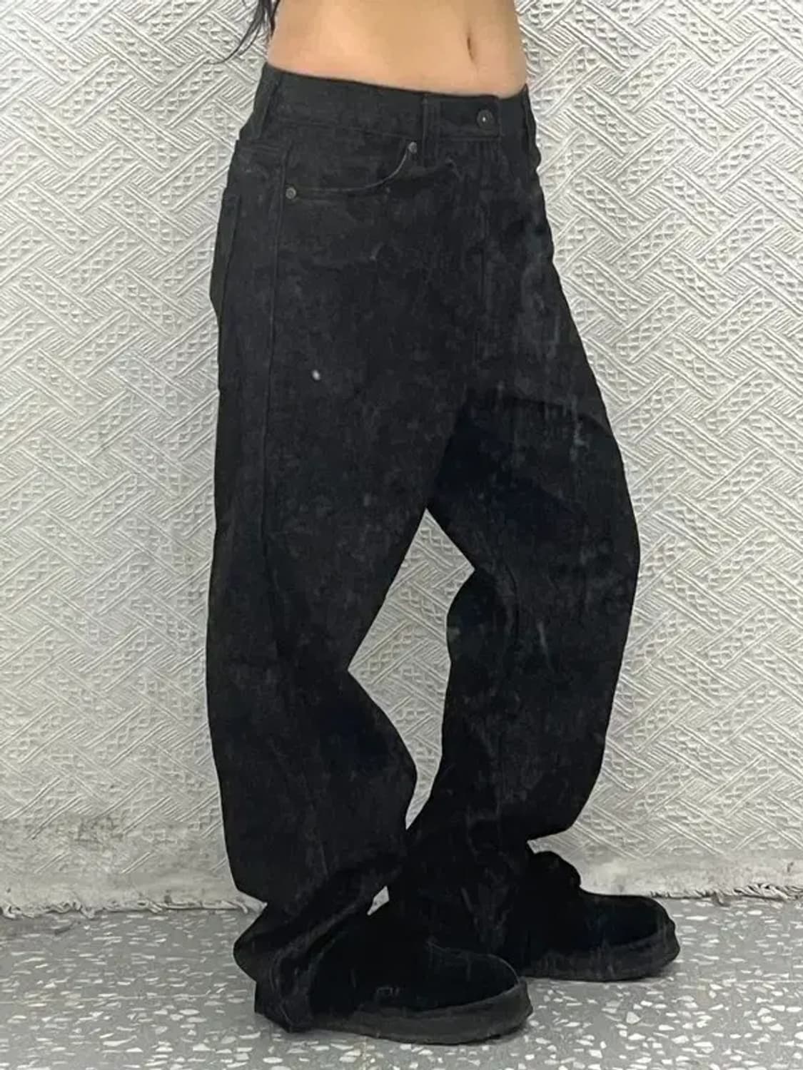 디키즈 베이직 데님 생지 와이드 팬츠 M C06717 상품이미지1