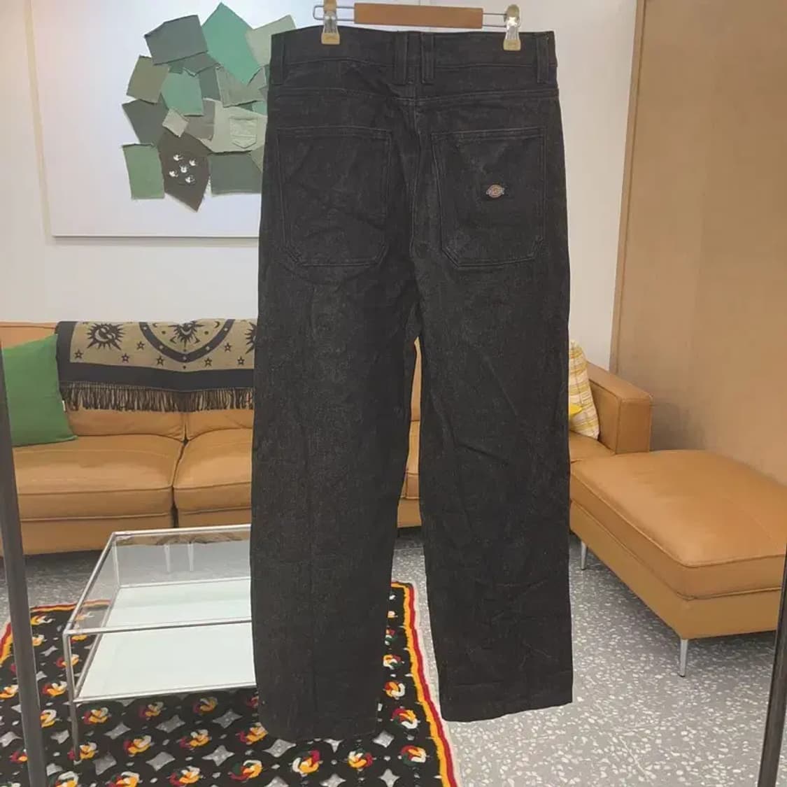 디키즈 베이직 데님 생지 와이드 팬츠 M C06717 상품이미지4