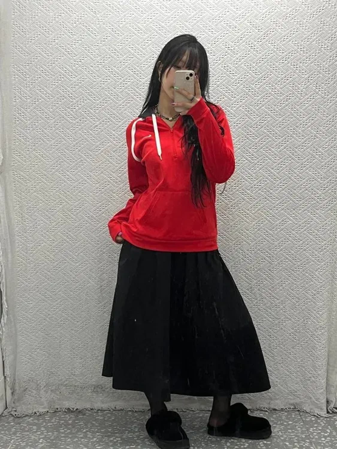 나이키 더마핏 스포티 러닝 반집업 후드티 L C06707 상품이미지2