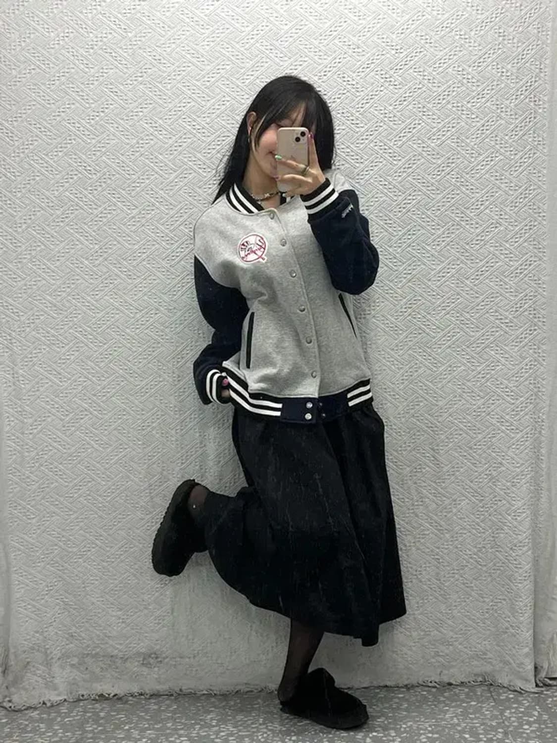 미첼엔네스 올드스쿨 뉴욕 양키스 바시티자켓 L C06698 상품이미지1