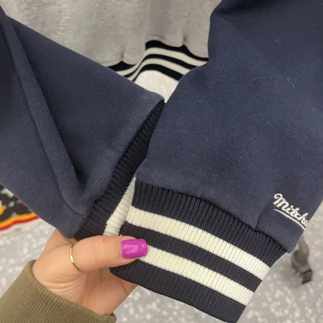 미첼엔네스 올드스쿨 뉴욕 양키스 바시티자켓 L C06698 상품이미지7