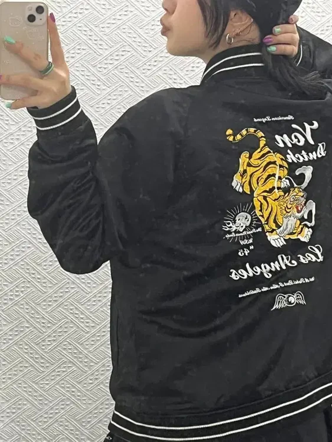 본 더치 올드스쿨 스트릿 스카쟌 리버시블 바시티 자켓 95 C06702 상품이미지2