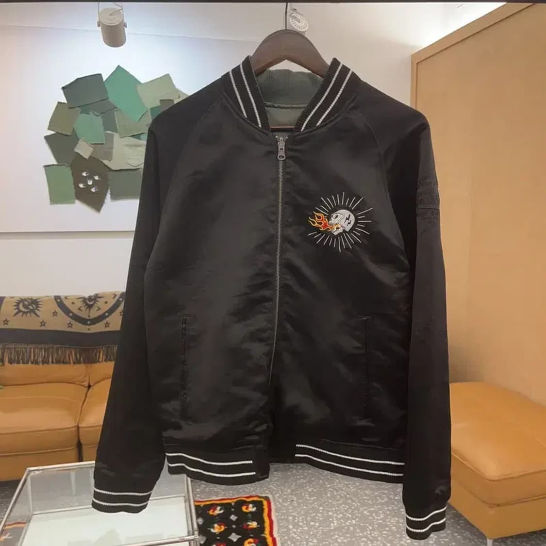 본 더치 올드스쿨 스트릿 스카쟌 리버시블 바시티 자켓 95 C06702 상품이미지3