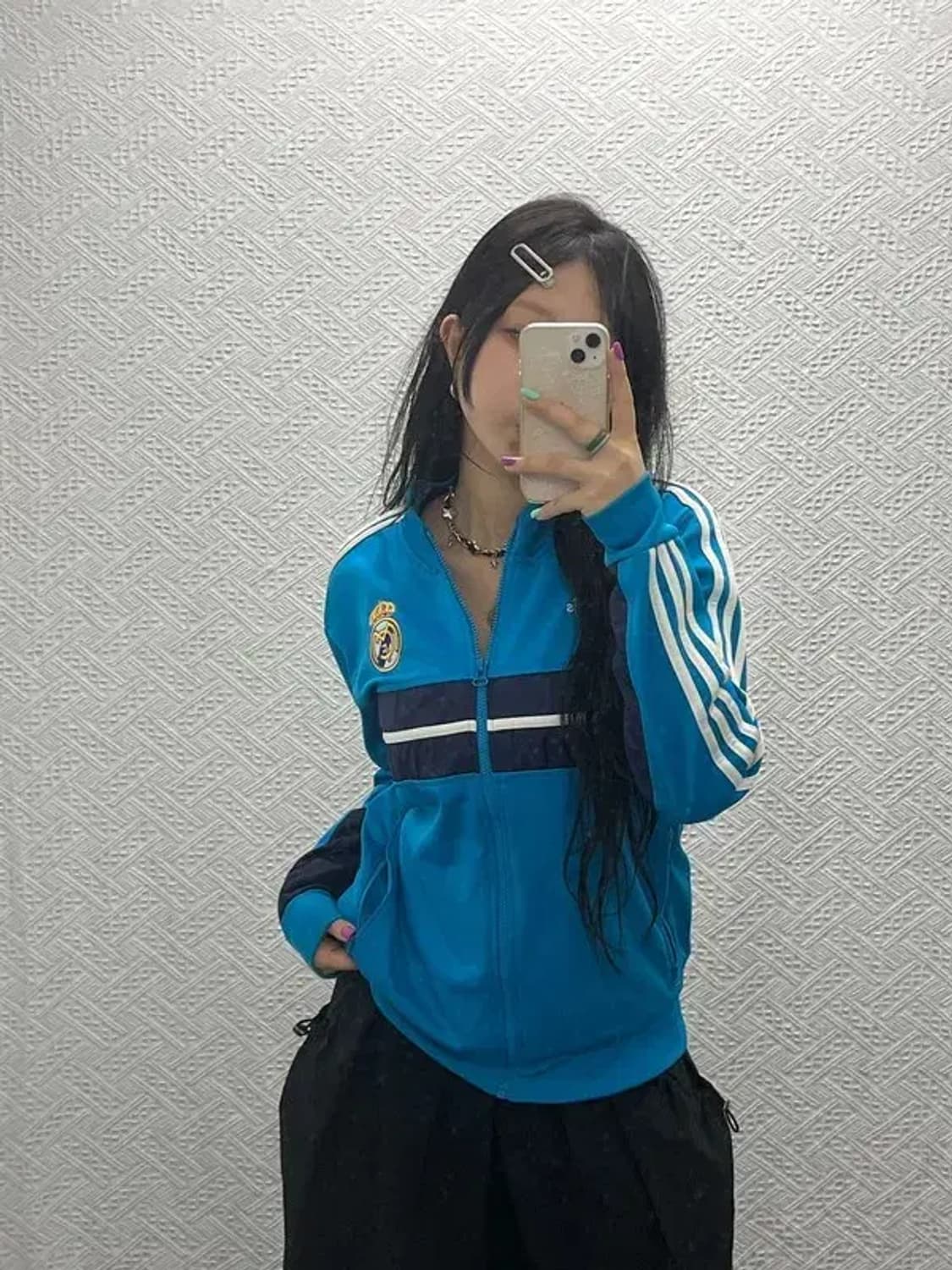 아디다스 대장급 레알마드리드 하늘색 져지 집업 100 C06722 상품이미지1