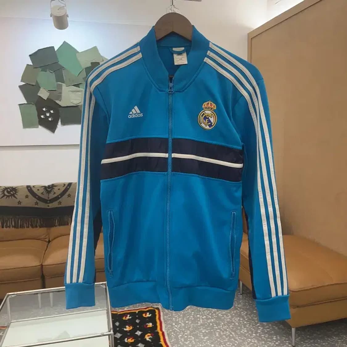 아디다스 대장급 레알마드리드 하늘색 져지 집업 100 C06722 상품이미지3