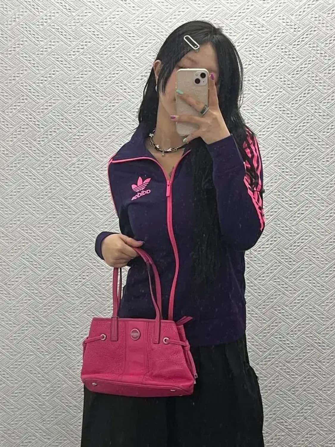 아디다스 Y2K 00's 퍼플핑크 져지 집업 95 C06727 상품이미지1