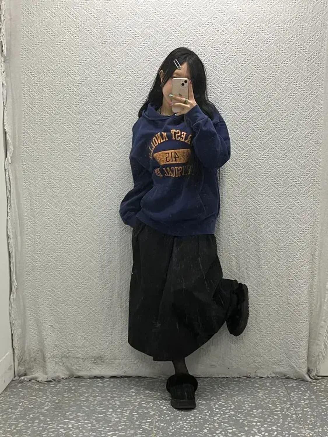 리바이스 올드스쿨 빈티지 레트로 골드탭 프린팅 후드티 M C06745 상품이미지2