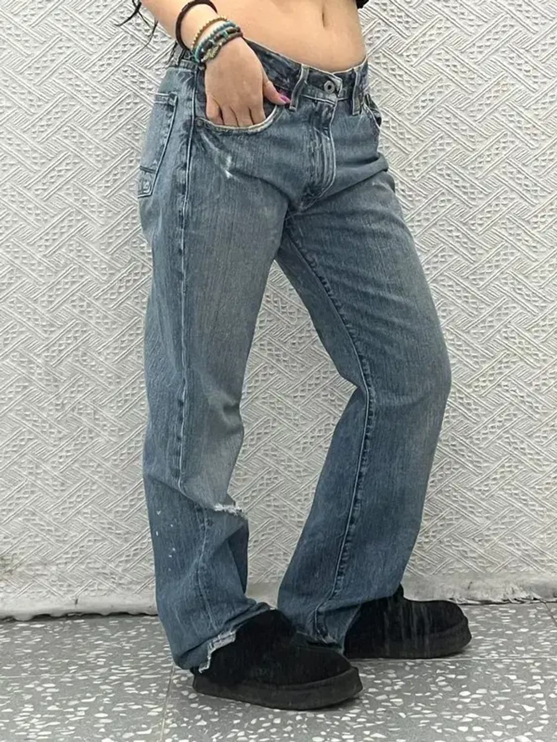 폴로 랄프로렌 빈티지 데미지 데님팬츠 33인치 C06751 상품이미지2