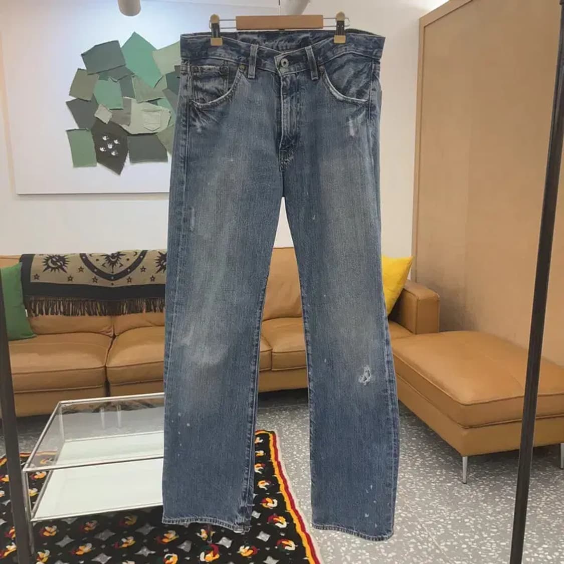 폴로 랄프로렌 빈티지 데미지 데님팬츠 33인치 C06751 상품이미지3