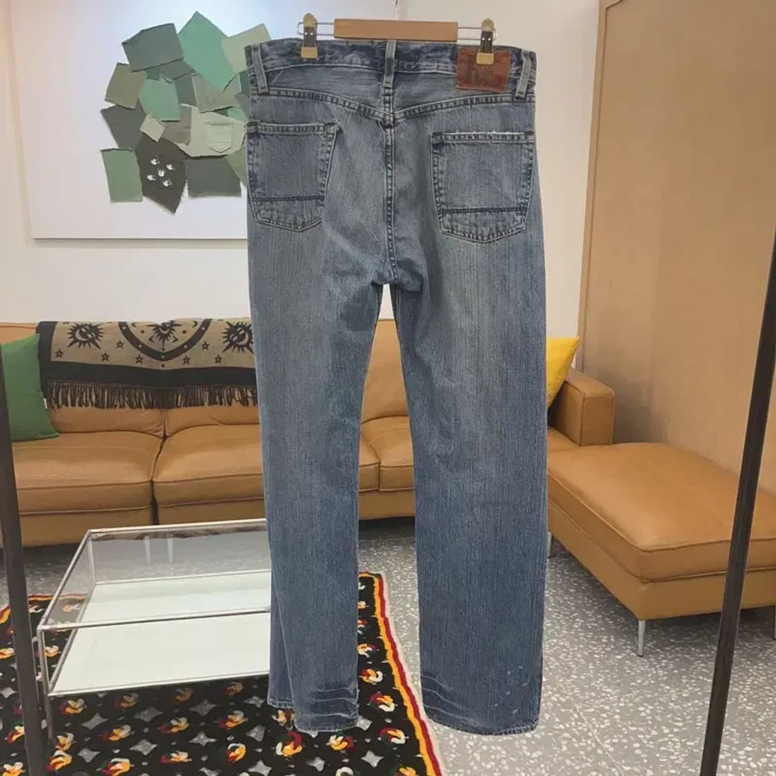 폴로 랄프로렌 빈티지 데미지 데님팬츠 33인치 C06751 상품이미지4