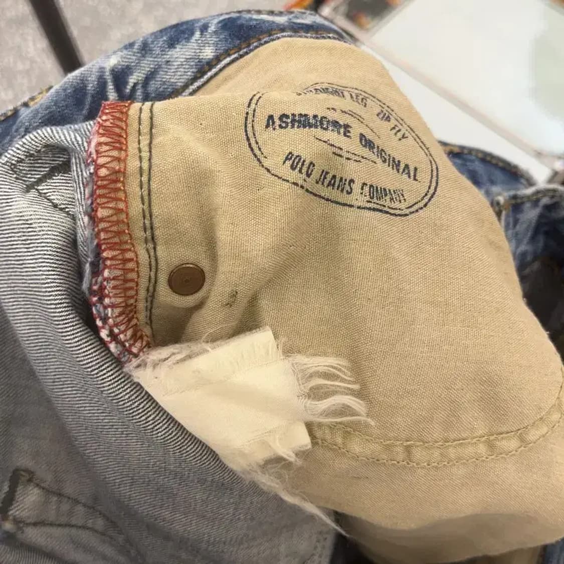 폴로 랄프로렌 빈티지 데미지 데님팬츠 33인치 C06751 상품이미지6