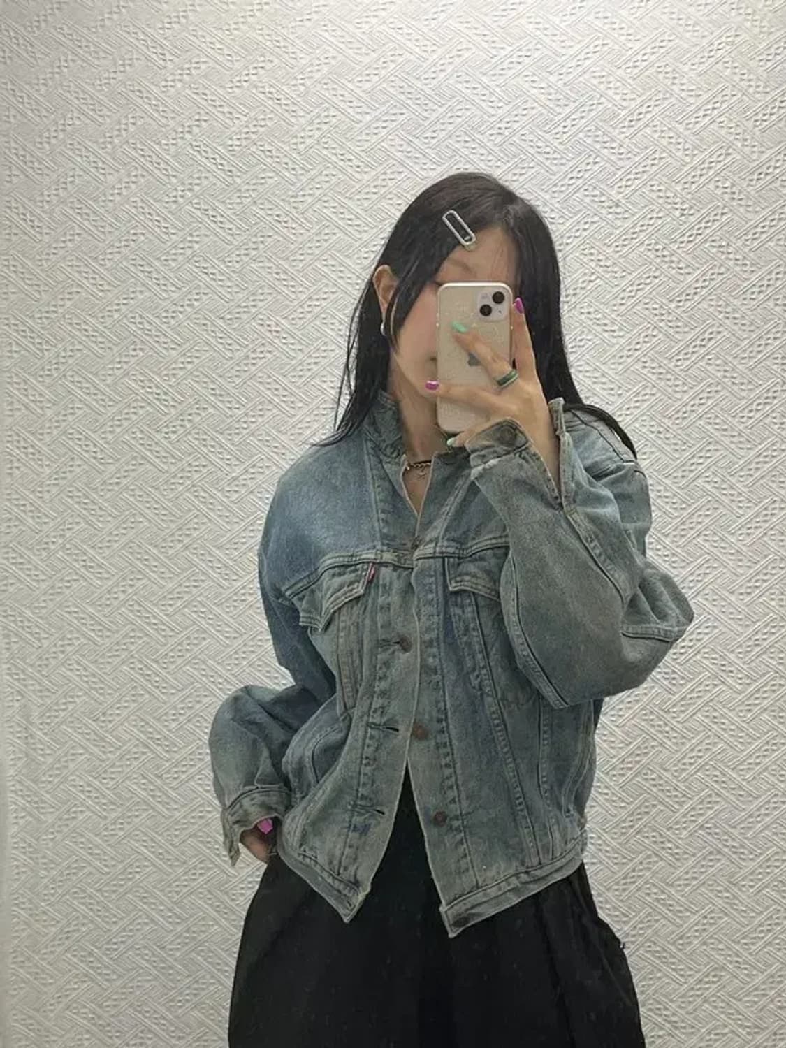 리바이스 빈티지 올드스쿨 트러커 워싱 데님 자켓 M C06734 상품이미지1