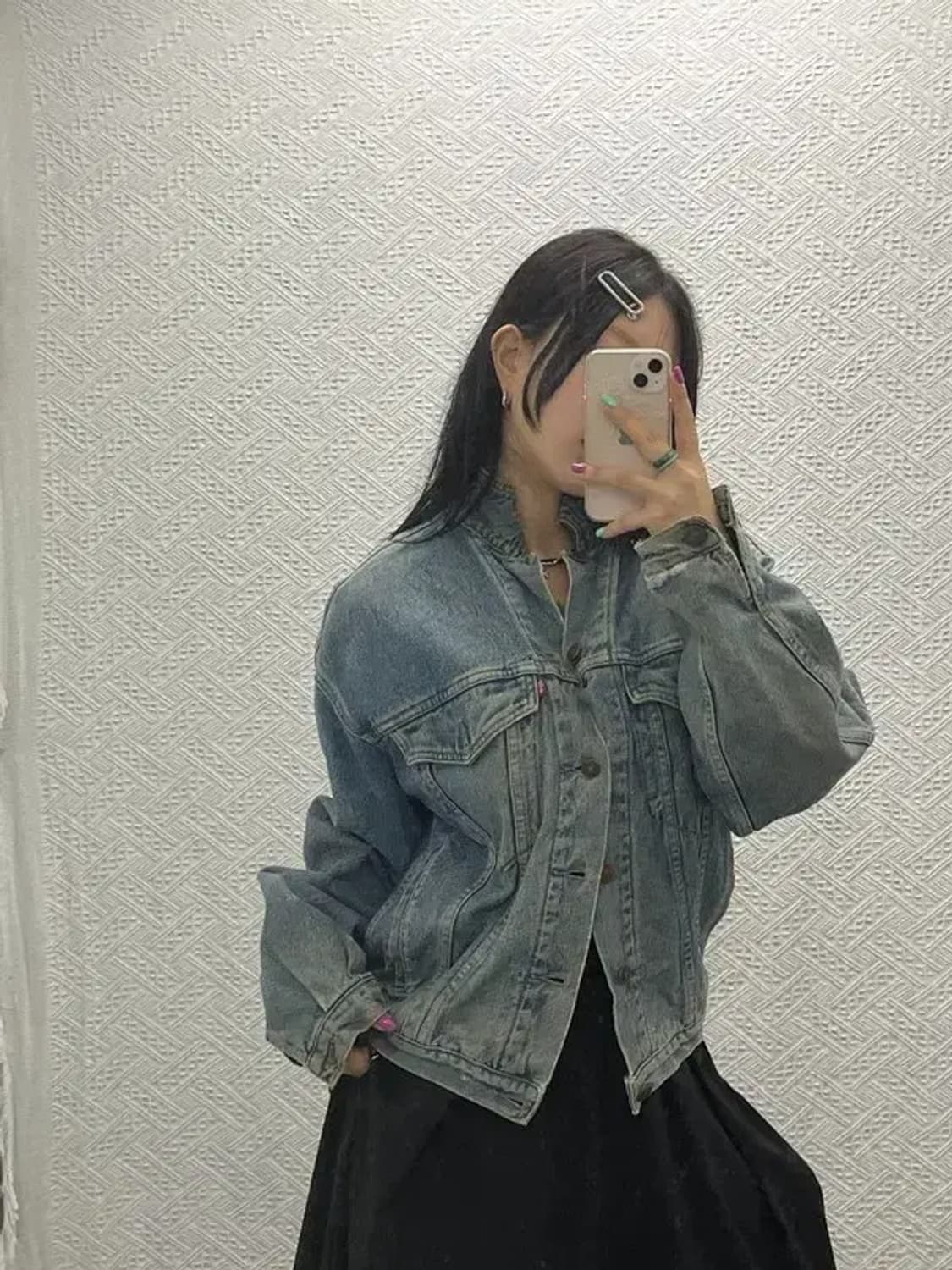 리바이스 빈티지 올드스쿨 트러커 워싱 데님 자켓 M C06734 상품이미지2