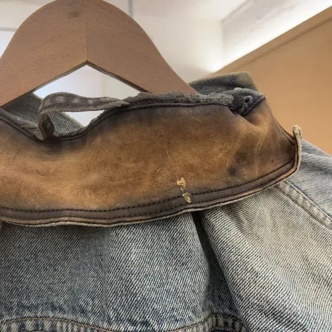 리바이스 빈티지 올드스쿨 트러커 워싱 데님 자켓 M C06734 상품이미지8