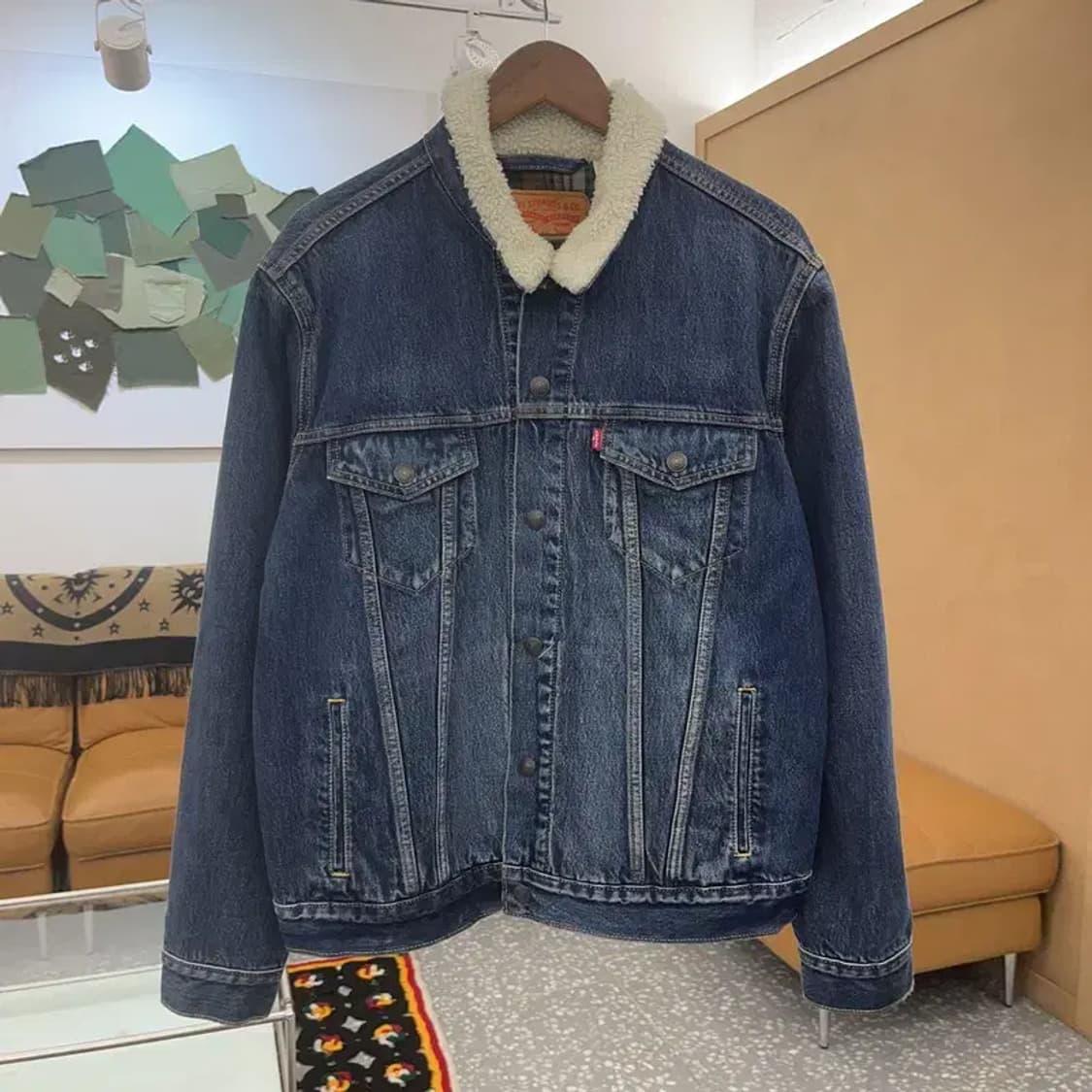 리바이스 올드스쿨 쉐르파 트러커 데님 자켓 M C06758 상품이미지3