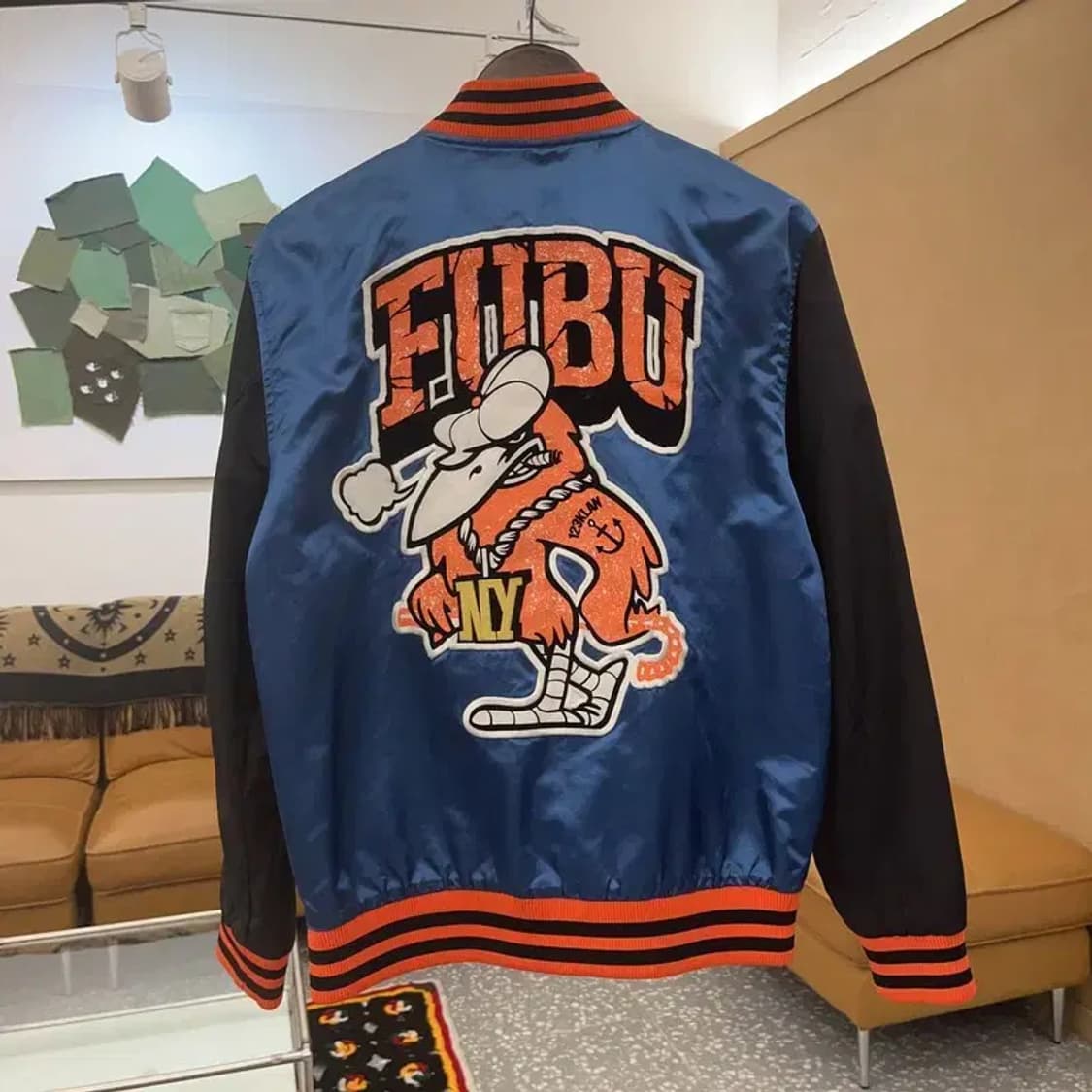 푸부 FUBU 올드스쿨 서브컬처 프린팅 바시티 자켓 C06761 상품이미지4