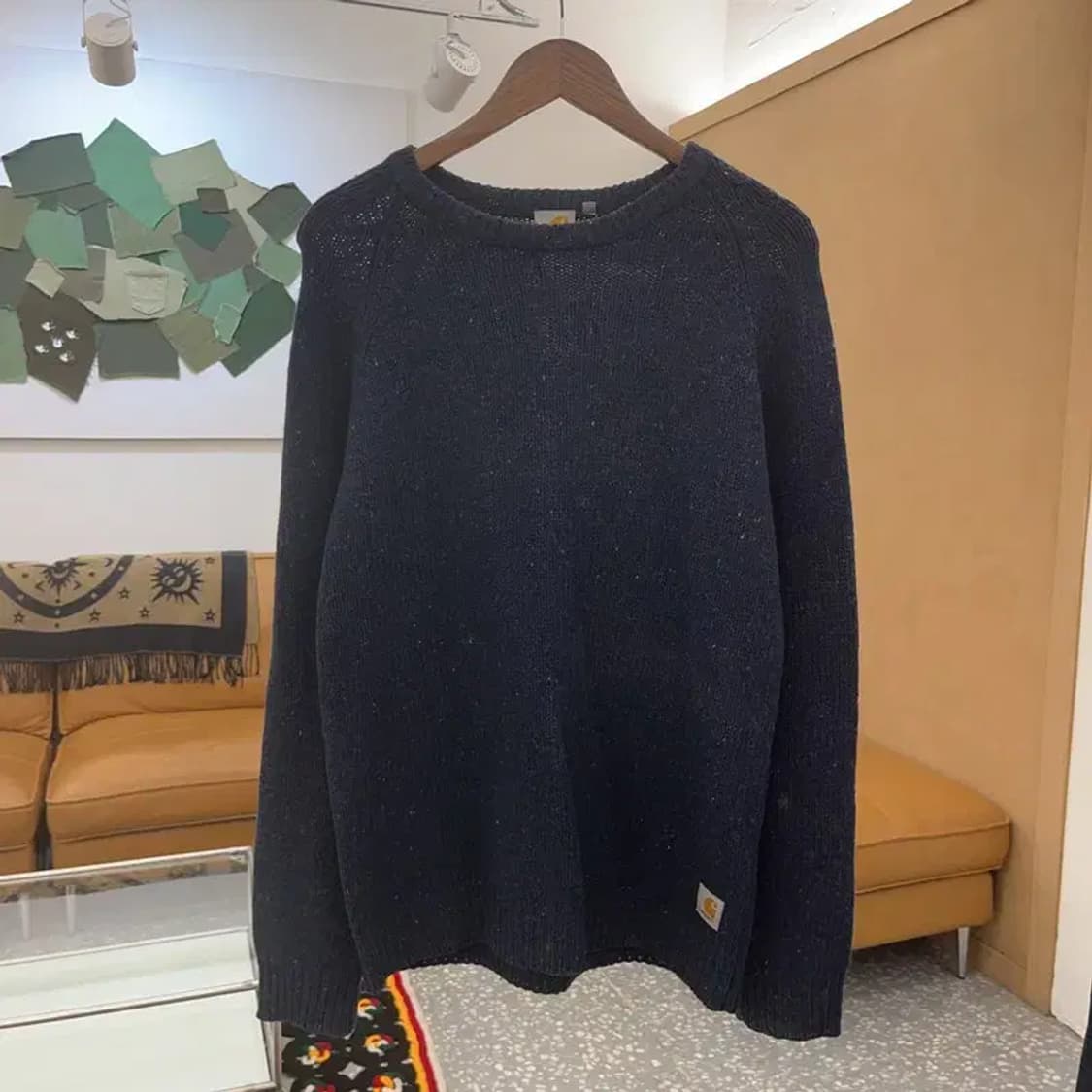 칼하트 WIP 앙글리스틱 캐주얼 오버핏 울 니트 M C06769 상품이미지3