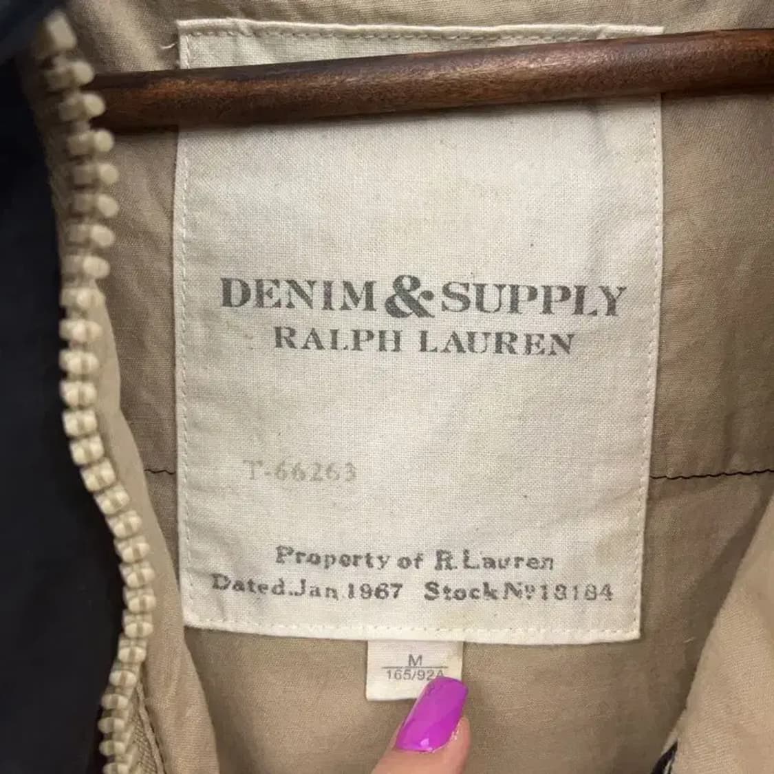 폴로 데님앤서플라이 오리털 덕다운 베이직 패딩 점퍼 M C06771 상품이미지5