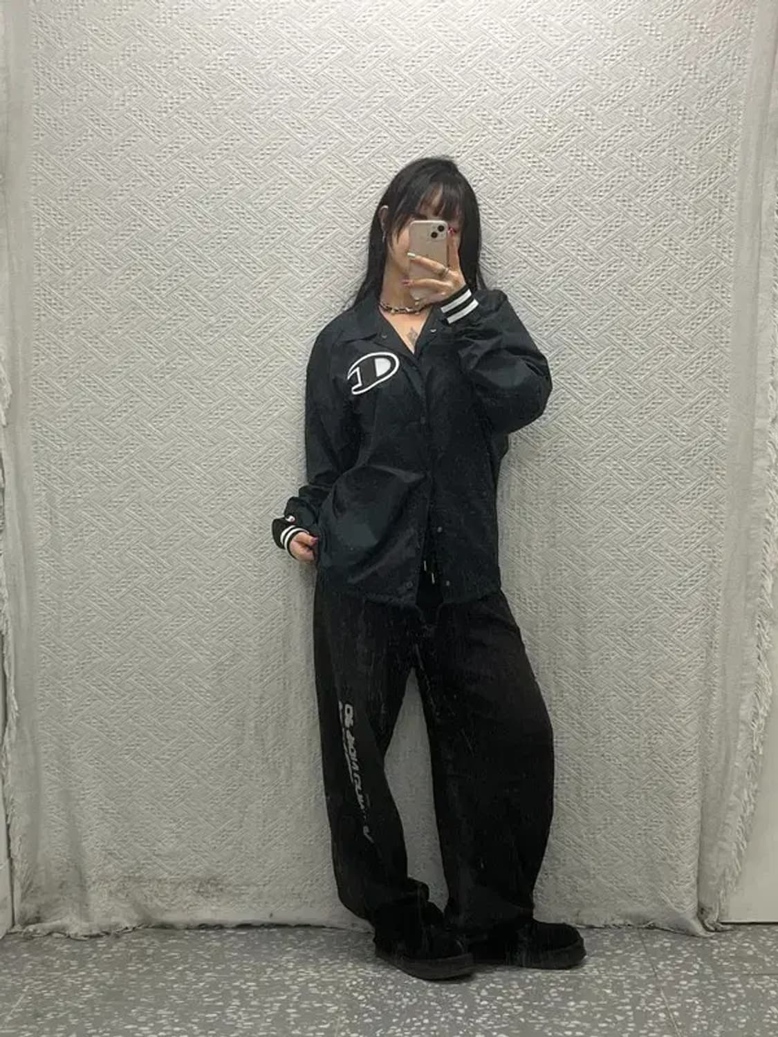 챔피언 올드스쿨 빅로고 바람막이 코치자켓 M C06760 상품이미지2