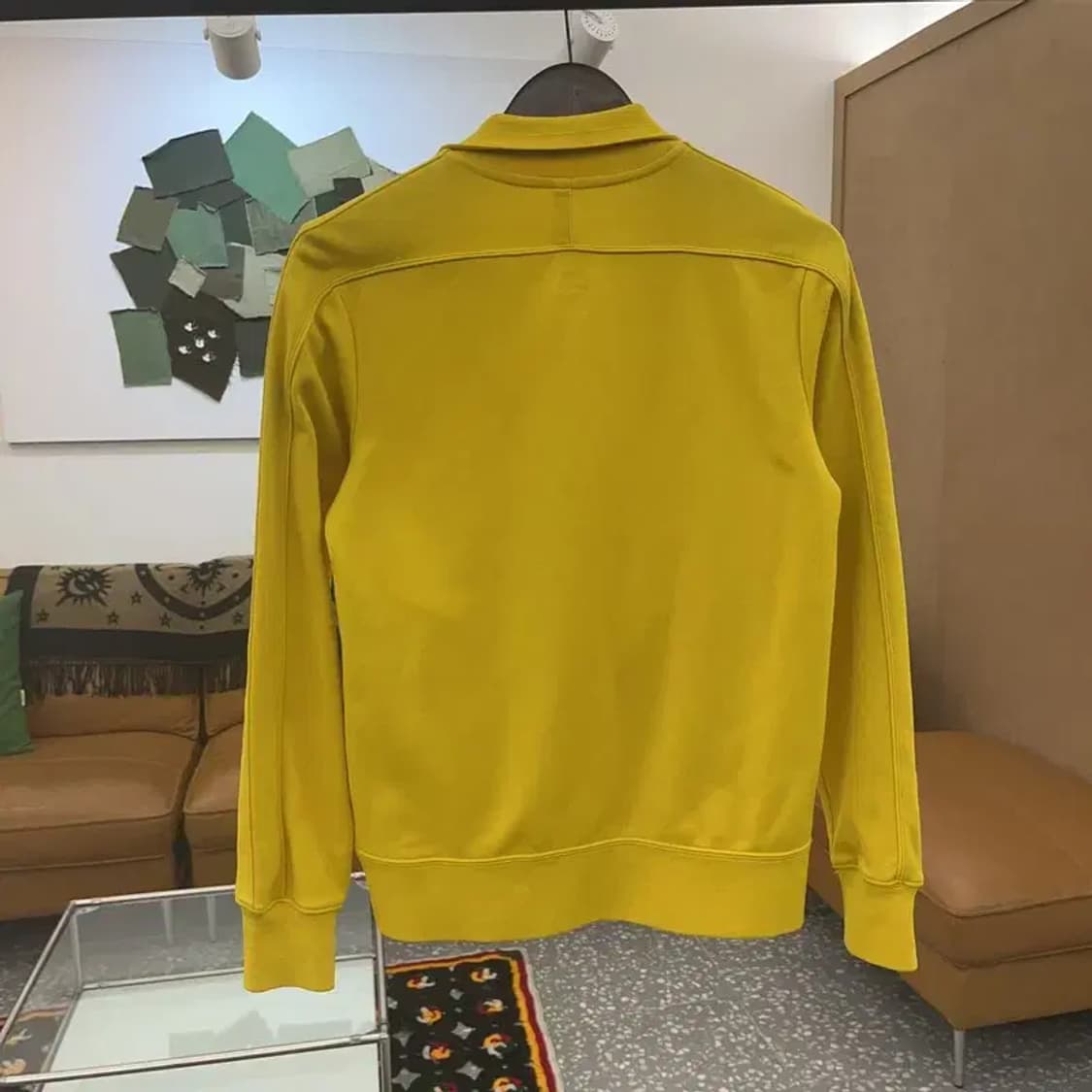 나이키 올드스쿨 빈티지 비비드 머스타드 져지 집업 M C06773 상품이미지4