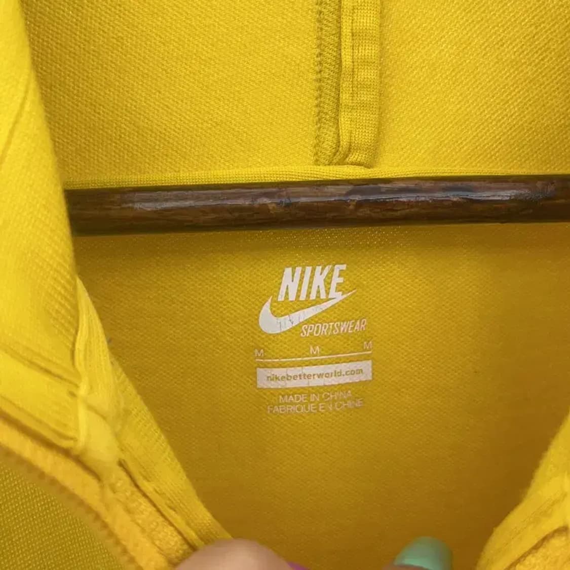 나이키 올드스쿨 빈티지 비비드 머스타드 져지 집업 M C06773 상품이미지5