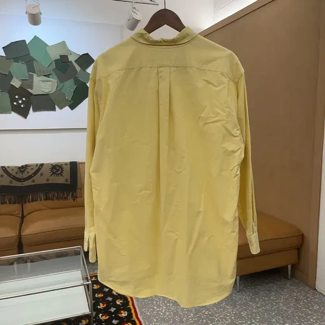 폴로 랄프로렌 빈티지 옥스포드 레몬 옐로우 셔츠 L C06765 상품이미지4