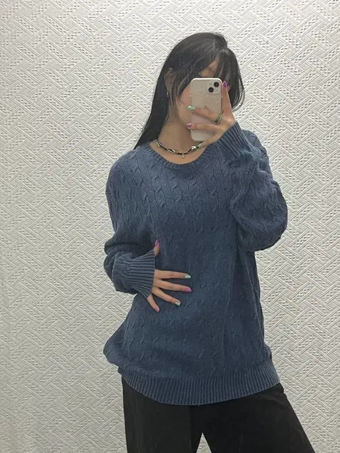 폴로 랄프로렌 베이직 캐주얼 크루넥 케이블 니트 XXL C06770 상품이미지2