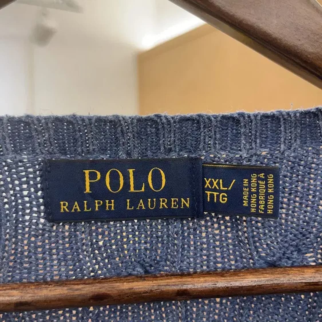 폴로 랄프로렌 베이직 캐주얼 크루넥 케이블 니트 XXL C06770 상품이미지5
