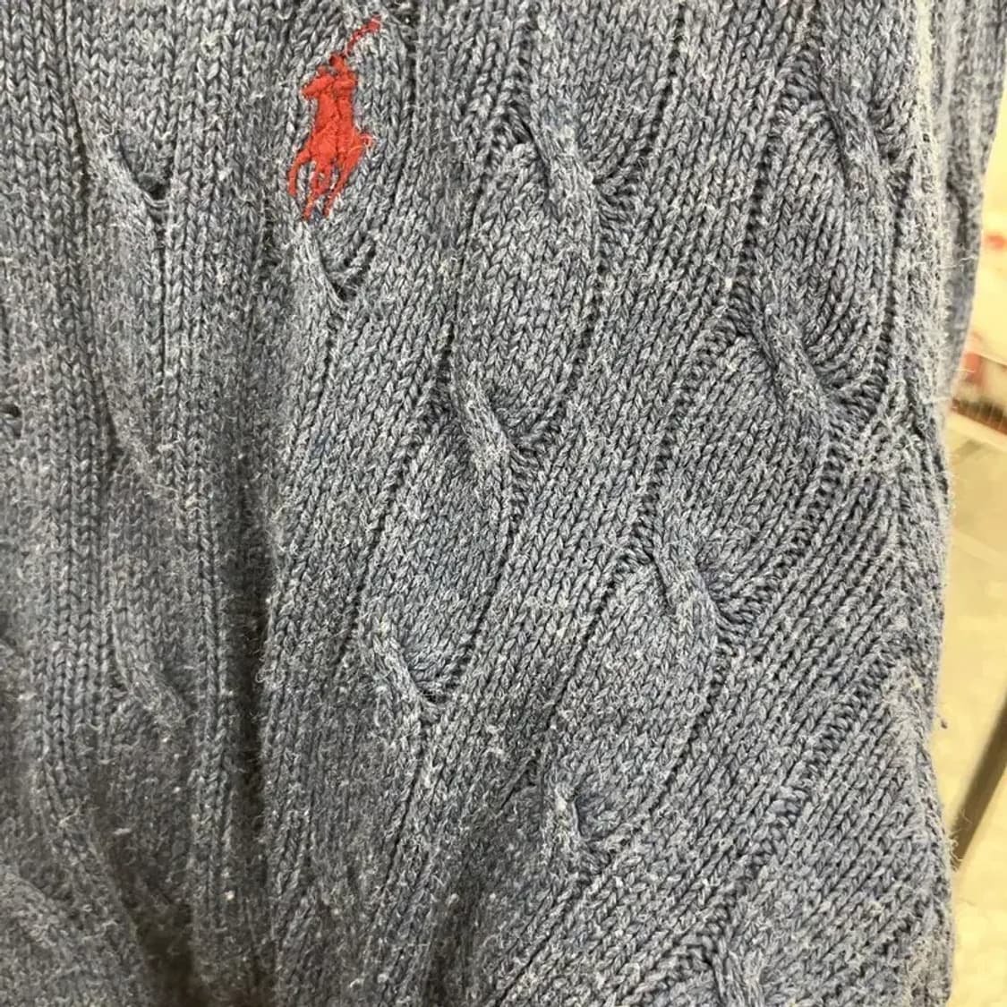 폴로 랄프로렌 베이직 캐주얼 크루넥 케이블 니트 XXL C06770 상품이미지6