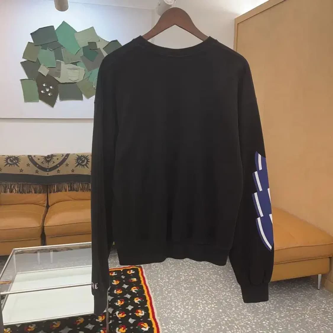 로맨틱 크라운 유니크 자수패치 스트릿 맨투맨 M C06783 상품이미지4