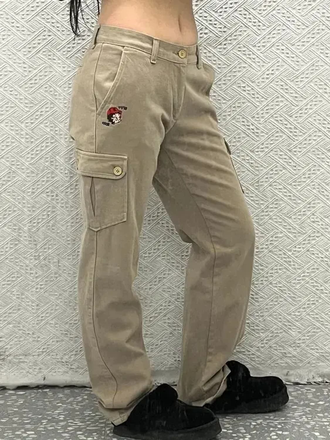 베티붑 빈티지 키치 자수패치 카고팬츠 27인치 C06790 상품이미지1