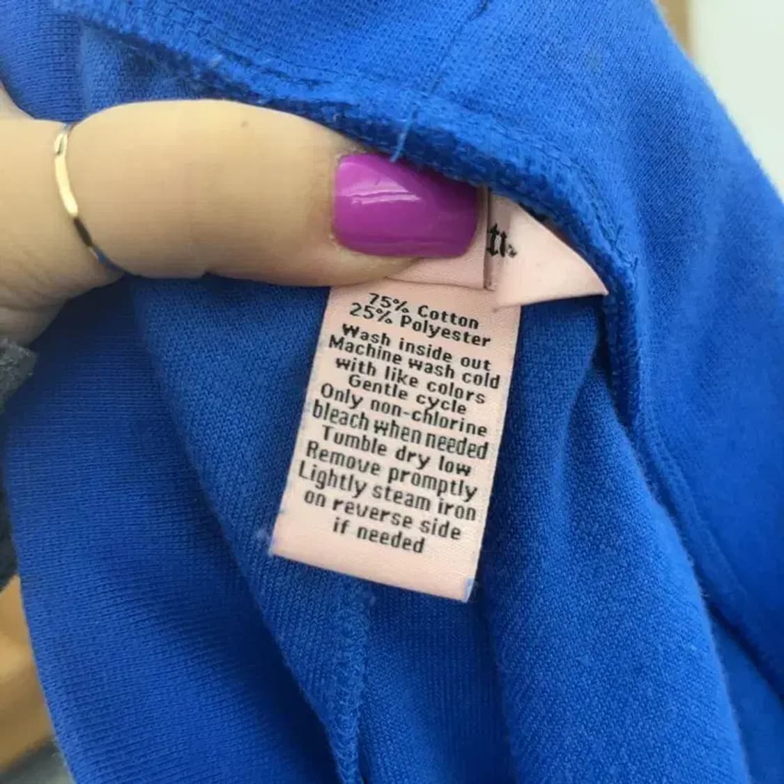 쥬시 꾸뛰르 Y2K 벨벳 코발트 블루 트레이닝 팬츠 M C06795 상품이미지6